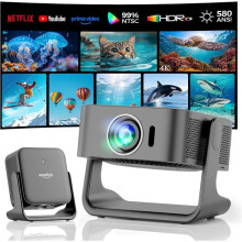 Proyector - LEHRING - W350 - 4K HDR10+ - Smart TV integrado - WiFi 6, Bluetooth 5.4