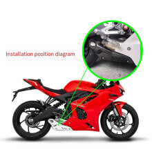 Motorcycle Exhaust Silencer Exhaust Cover Carbon Fiber Protector Heat Shield Guard for KOVE 450RR 2023