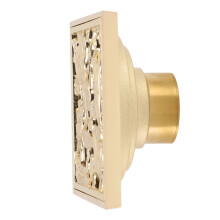 Bodenablauf in Gold, antik, für Badezimmer