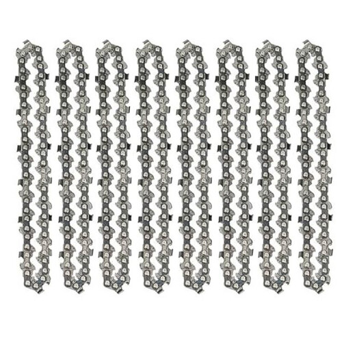 8 Pcs 4 Inch  Steel Chainsaw Chain Electric Pruning Saw Accessory Garden Tool Replacement