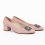 (40, Beige) Low Heels Buckle Shoes 5