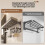 (40cm)Modern Space Aluminum Foldable Towel Rack Hooks Bathroom Organization Storage 5