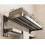 (40cm)Modern Space Aluminum Foldable Towel Rack Hooks Bathroom Organization Storage 8