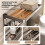 (40cm)Modern Space Aluminum Foldable Towel Rack Hooks Bathroom Storage Organization 4