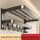 (50cm)Modern Space Aluminum Foldable Towel Rack Hooks Bathroom Storage Organization 2