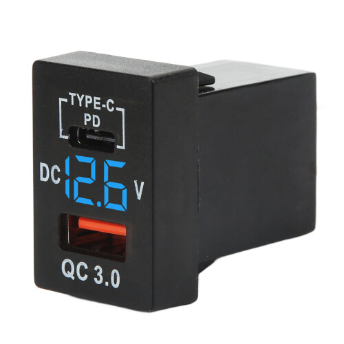 USB Charger 3.1A mit Spannungsanzeige für Auto 1