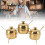 Edelstahl Gewürzregal Set 3 Gläser Gold 1