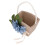 Retro Blumenkorb Leinen Perle für Blumenmädchen 19