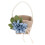 Retro Blumenkorb Leinen Perle für Blumenmädchen 20