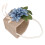 Retro Blumenkorb Leinen Perle für Blumenmädchen 8