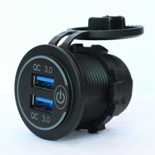 Fahrzeug Ladegerät QC3.0 USB Multiport Adapter ABS