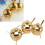 Edelstahl Gewürzregal Set 3 Gläser Gold 20