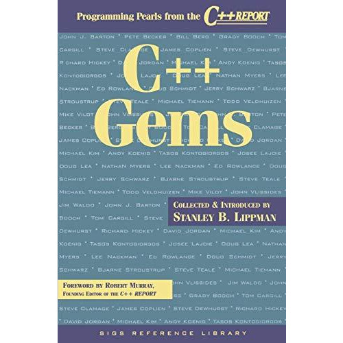 C Gems Programming Pearls from the C Report by Stan Lippman Paperback