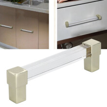 Küchenschrank Griff Gold Acryl 96mm