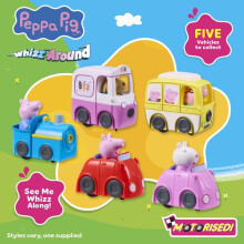 (1 Random Vehicle) Peppa Pig Whizz-Around Vehicle, 5 Assorted Designs
