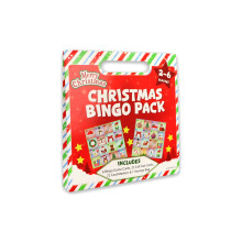 (Pack of 1) Christmas Bingo Game Pack with Cards, Markers & Bag