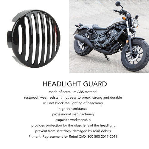 Motorrad Frontscheinwerfer Gitter Schutz für Rebel
