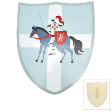 (Pack of 1) Wooden Knight Shield Toy 34 29 cm
