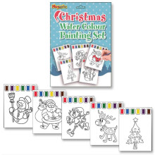 (1 Set) Christmas Water Colour Painting Set