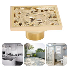 Bodenablauf in Gold, antik, für Badezimmer