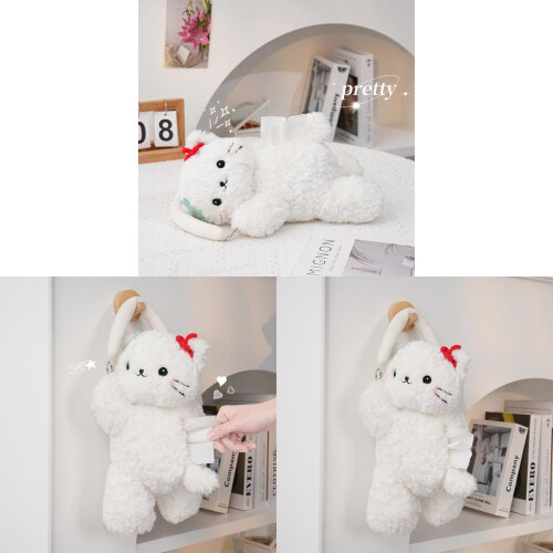 Cute Plush Tissue Box With Automatic Operation For Office Desk Decor And Organization Home 1