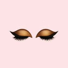 (Gold)Eye Makeup Patch With Polyester Fabric For Hasslefree Lash Styling For Daily