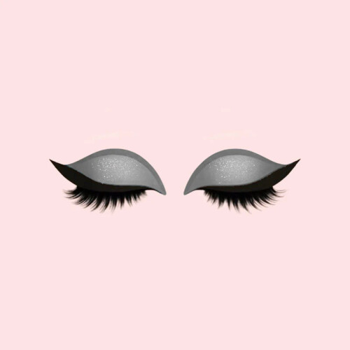 (Silver)Eye Makeup Patch With Polyester Fabric For Hasslefree Lash Styling For Daily