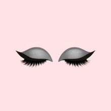 (Silver)Eye Makeup Patch With Polyester Fabric For Hasslefree Lash Styling Daily For