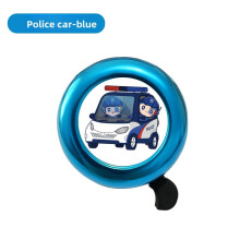 (Police Car )Cloche de vélo en aluminium pour enfants avec licorne et design imprimé de voiture profitez d'un son fort clair