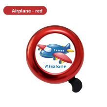 (Airplane)Kids Aluminum Bike Bell With Unicorn And Car Print Design Enjoy Loud Sound Clear