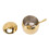 Edelstahl Gewürzregal Set 3 Gläser Gold 2