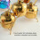 Edelstahl Gewürzregal Set 3 Gläser Gold 10