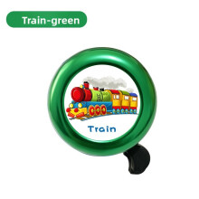 (Train)Kids Aluminum Bike Bell With Unicorn And Car Print Design Enjoy Loud Sound Clear