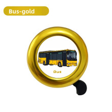 (Golden Bus)Kids Aluminum Bike Bell With Unicorn And Car Print Design Enjoy Loud Clear Sound