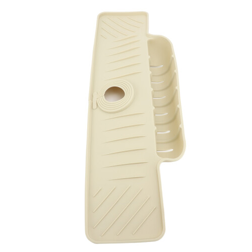 Spritzschutz Wasserhahn Silikon Beige Abtropfmatte 1