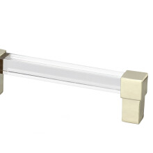 Griff Möbel Kristall Optik Gold 96mm