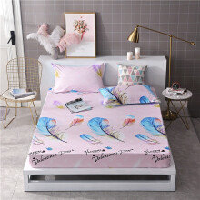 (D, 120*200cm) Bedding Fitted Sheet Floral Flower Pillowcase Bed Cover Cover With Elastic