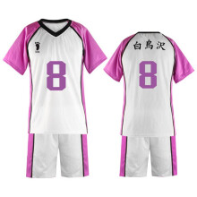 (8, M) Haikyuu Academy Shiratorizawa Wakatoshi No1 Volleyball Cosplay Suit Costume