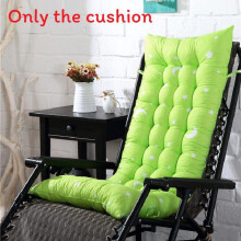 (Green, 125*48*8cm) Lounger Back Patio Cushion Recliner Bench Thick Padded Garden Pad Rocking Chair
