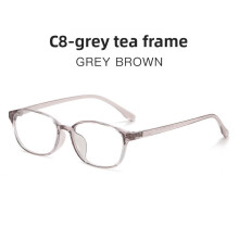 (Transparent Purple)Fashion Eyewear With Blue Light Blocking Suitable For Elegant Professionals
