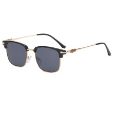 (Black)Retro Square Frame Blue Light Glasses With Antireflective Coating Business For