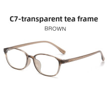 (Light Tea)Fashion Eyewear With Blue Light Blocking Suitable For Elegant Professionals