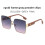 (Gray Pink)Versatile Square Metal Sunglasses With Gradient Lenses For Leisure Statements 1