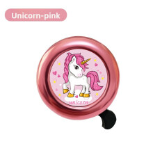(Unicorn)Campanello Bici Bambini Alluminio Con Unicorno E Stampa Auto Design Goditi Suono Forte Chiaro