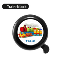 (Black Train)Campanello Bici Bambini Alluminio Con Unicorno E Stampa Auto Design Goditi Suono Forte Chiaro