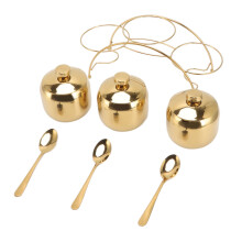 Gewürzset 304 Edelstahl Gold 3 Dosen + Regal