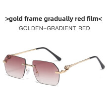 (Gradient Brown)Leopard Pattern Fashion Sunglasses With Pc Lenses For Driving Outdoor Activities