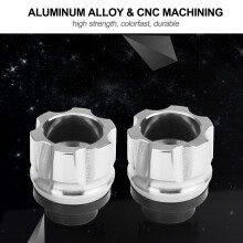 CNC Aluminium Motorrad Frontschutz Silber Gabel
