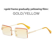 (Style 8)Square Women Sunglasses With Gradient Lenses Uv400 For Festivals And Casual Wear