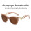 (Gradient Tea)Óculos de sol Highstyle olho de gato com tons degradê para looks urbanos e de lazer 9